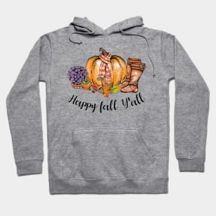 Happy Fall Y'all Pumpkin Shirt Hoodie